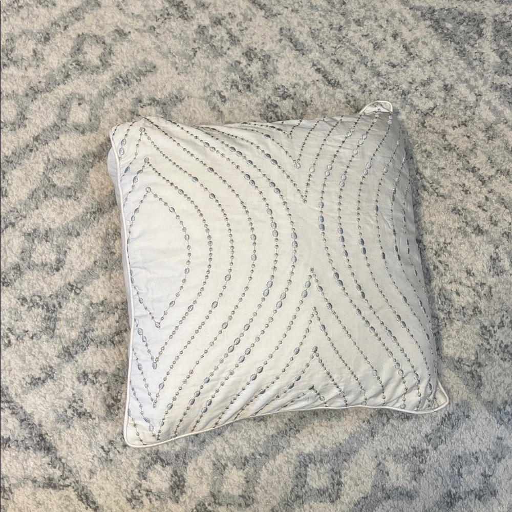 Silver Throw Pillow